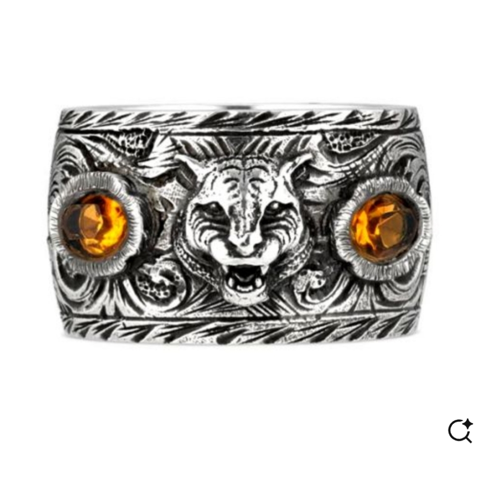 Gucci Tiger Ring 925 Silver